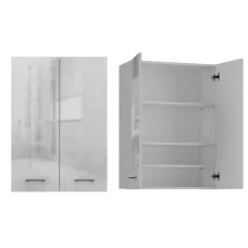 Wall cabinet Pola Mini DD white gloss